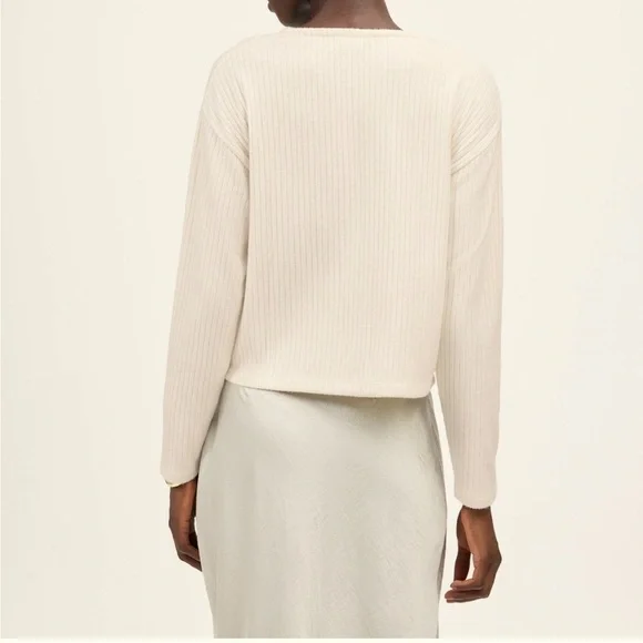 Madewell Cream Button-Up Cardigan - Picture 4 of 12